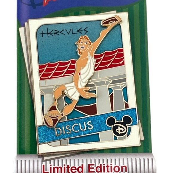 Disney Parks Hercules Discus All Stars Trading Cards Limited Edition Pin - Picture 3 of 6